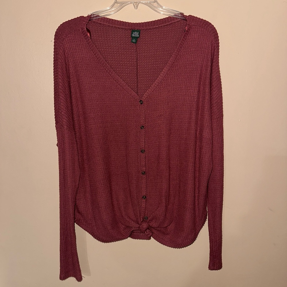 Cute Wild Fable Knotted sweater